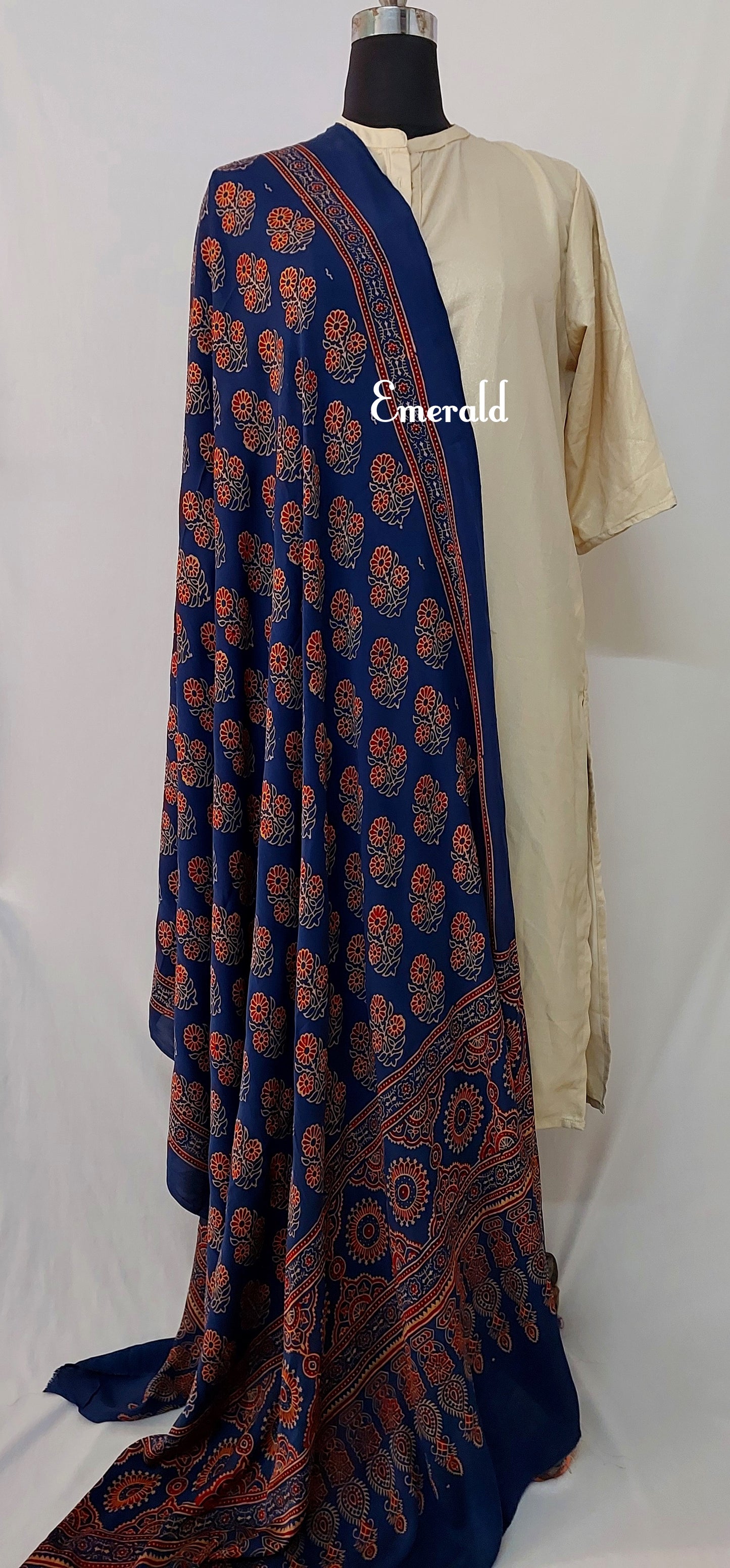 Modal Silk Ajrakh Dupatta