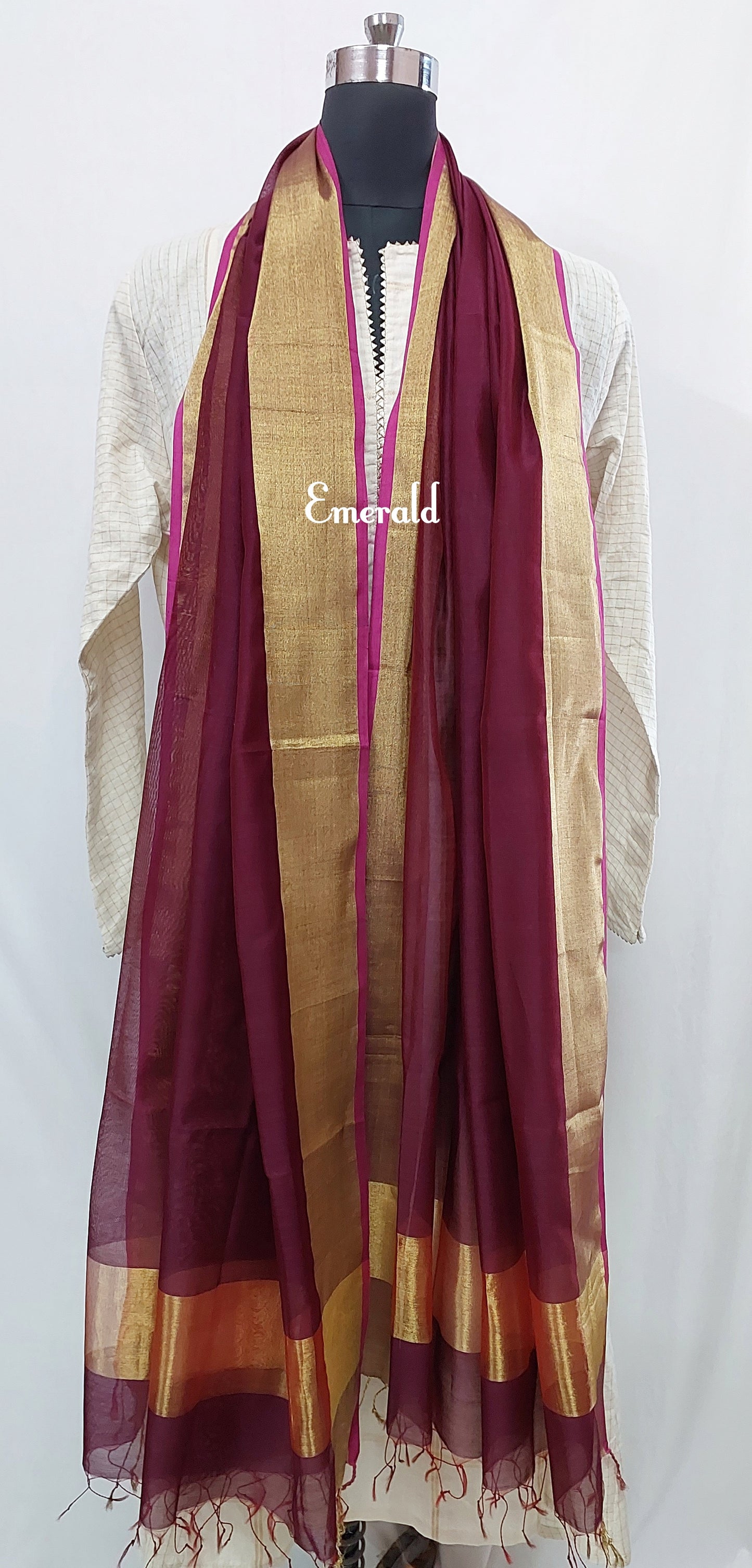 Maheshwari Cotton Silk Dupatta