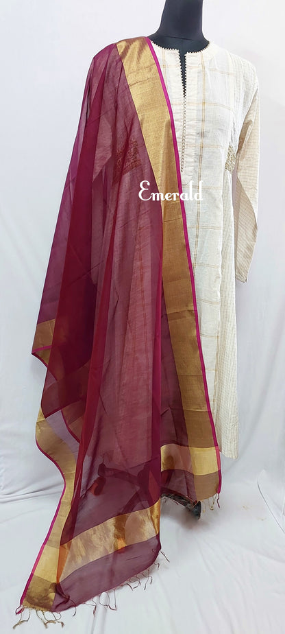 Maheshwari Cotton Silk Dupatta