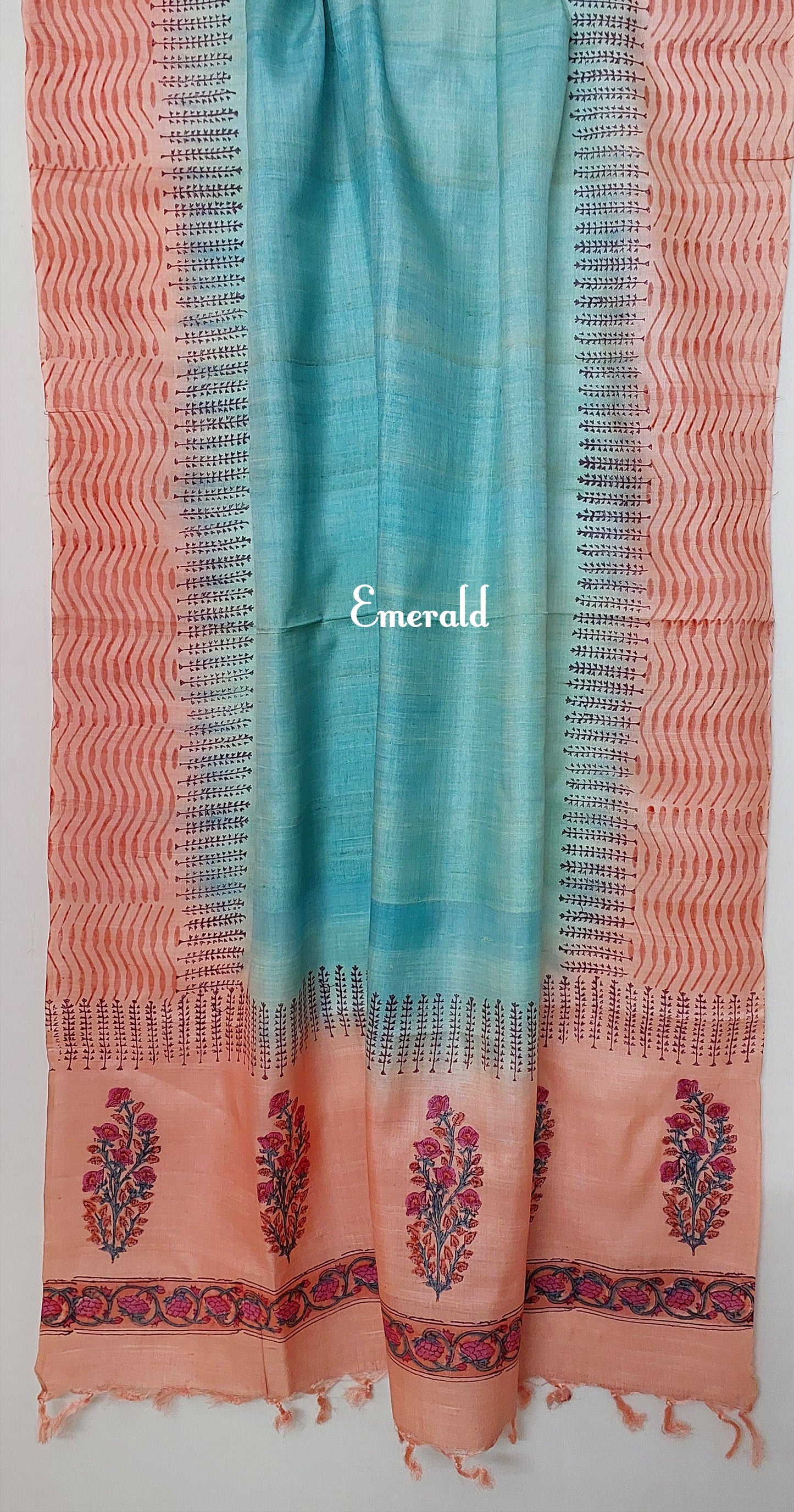 Tussar Silk Unstitched Kurta Set