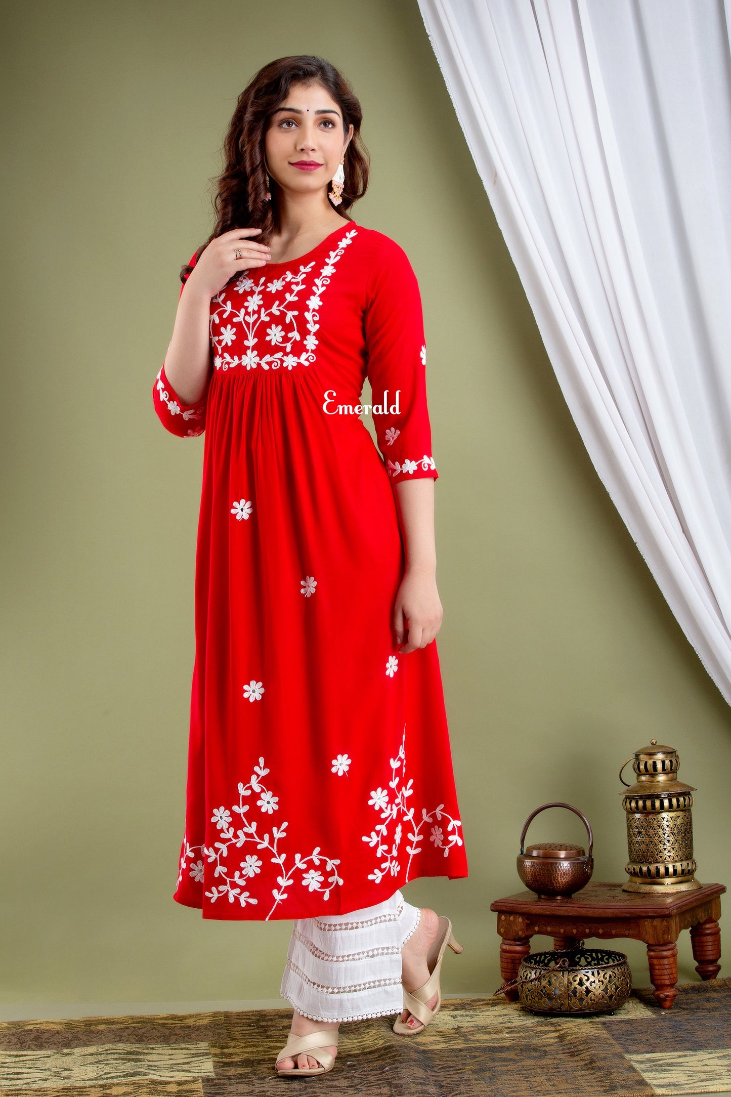 Cotton Rayon Kurta Set