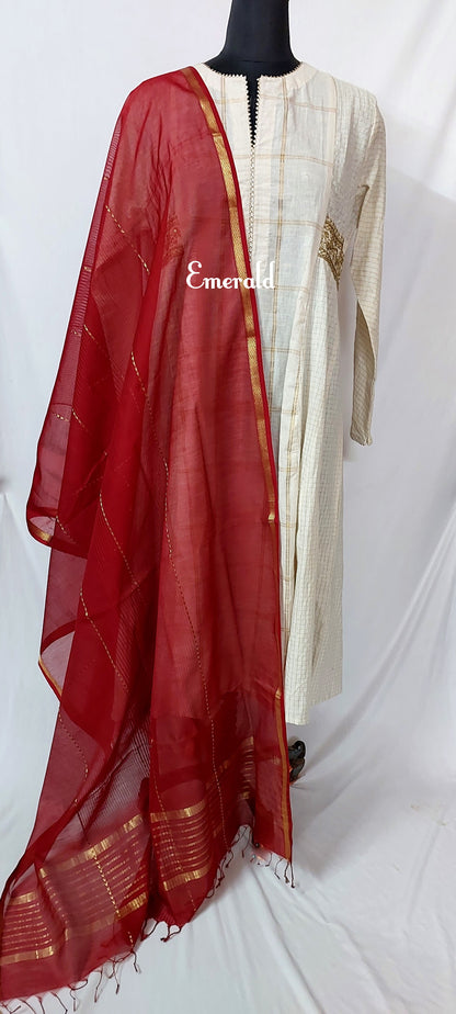 Maheshwari Cotton Silk Dupatta