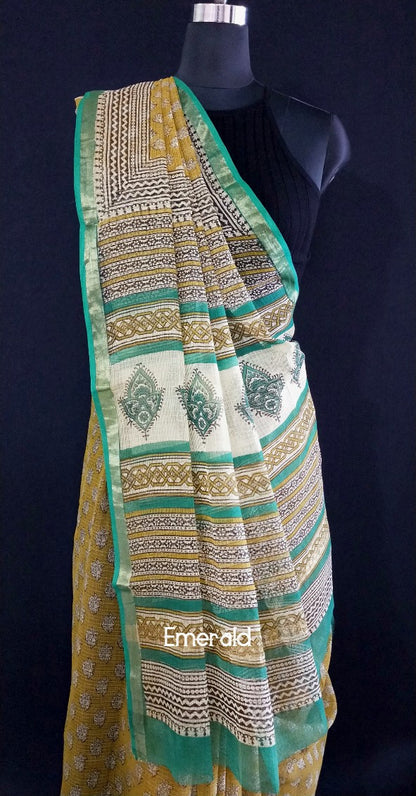 Kota Doriya Bagru Saree