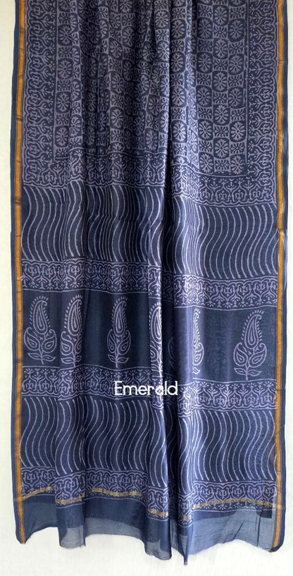 Chanderi Dabu Saree