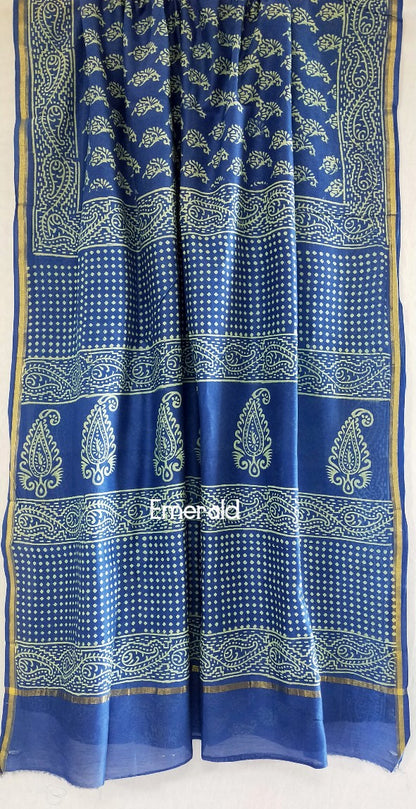 Chanderi Dabu Saree