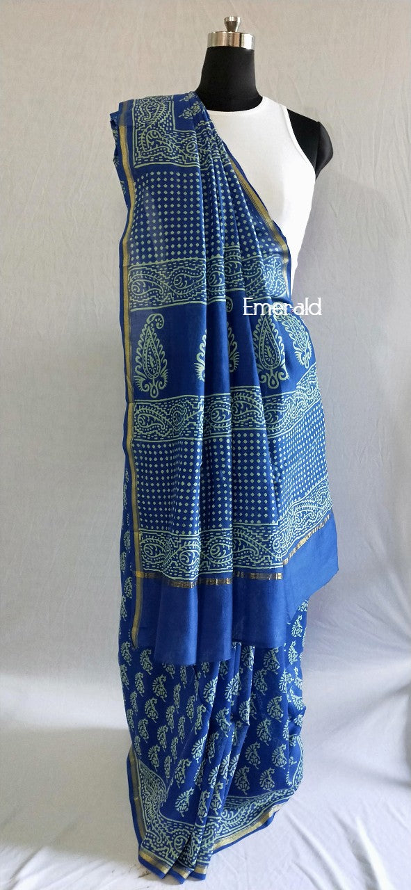 Chanderi Dabu Saree