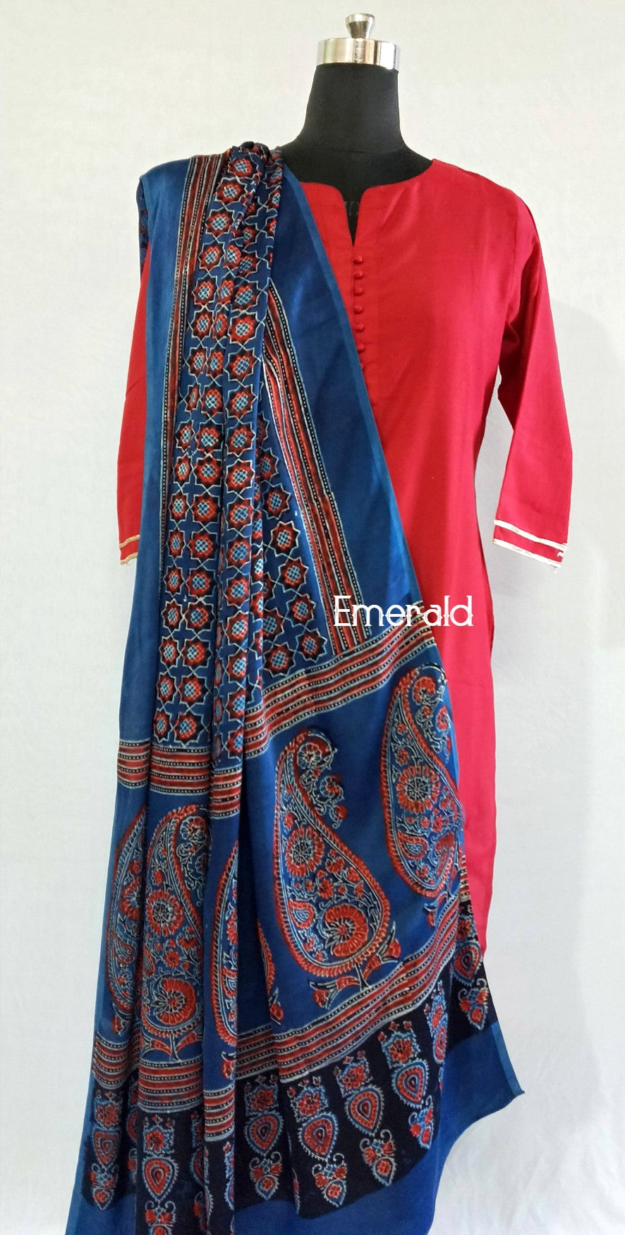 Modal Silk Ajrakh Dupatta