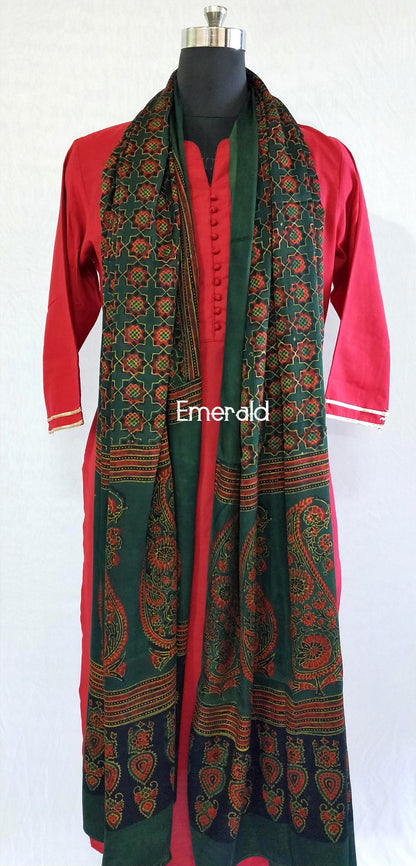 Modal Silk Ajrakh Dupatta