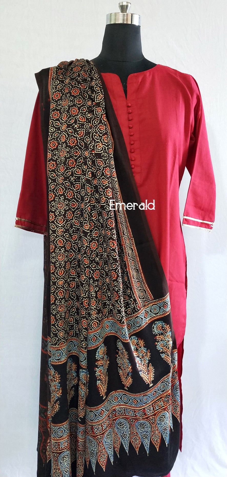 Modal Silk Ajrakh Dupatta