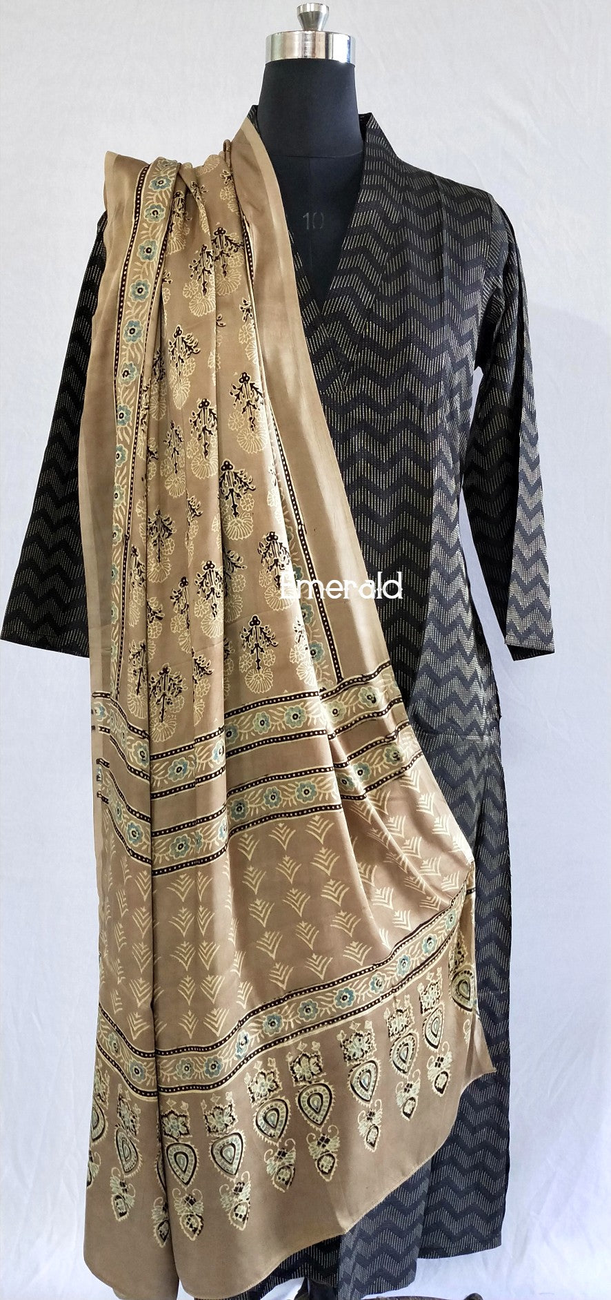 Modal Silk Ajrakh Dupatta