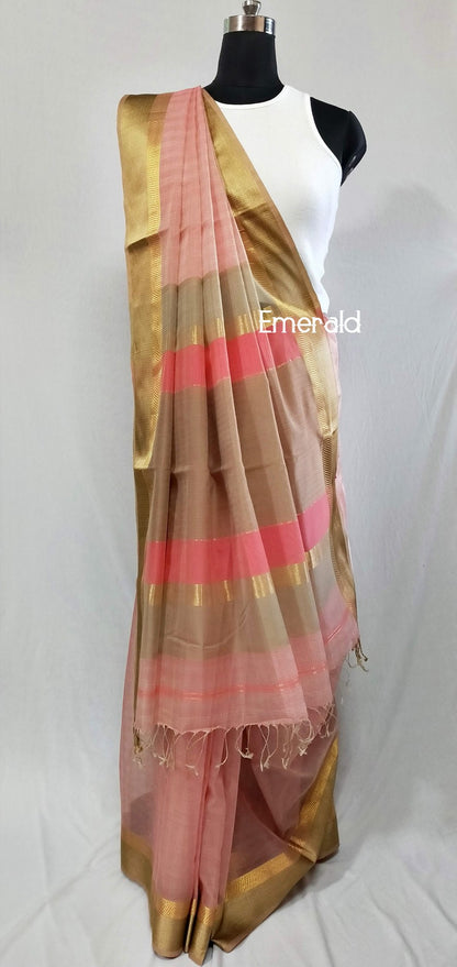 Maheshwari Cotton Silk Saree