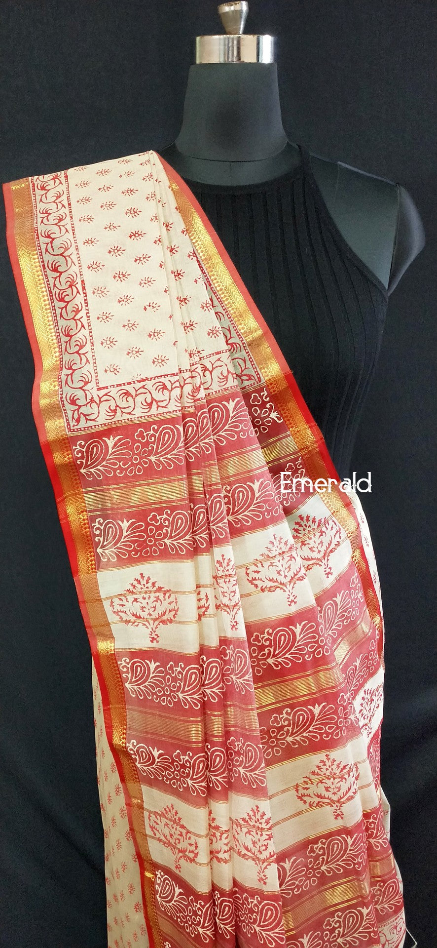 Maheshwari Cotton Silk Saree