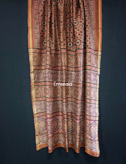 Chanderi Ajrakh Saree