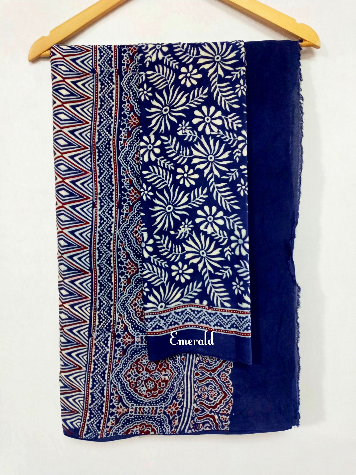 Modal Silk Ajrakh Saree