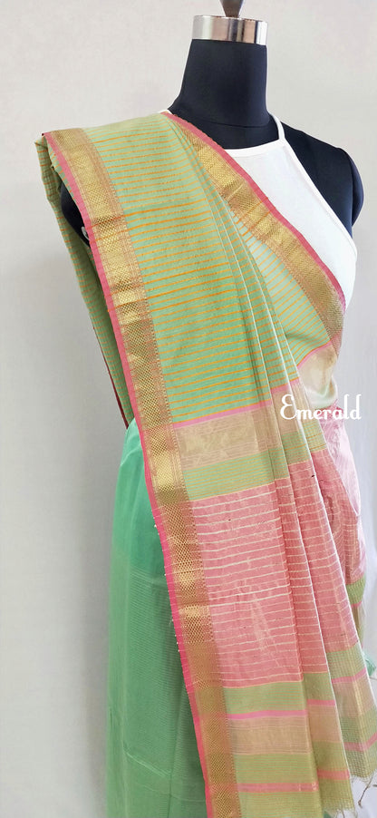 Maheshwari Cotton Silk Saree