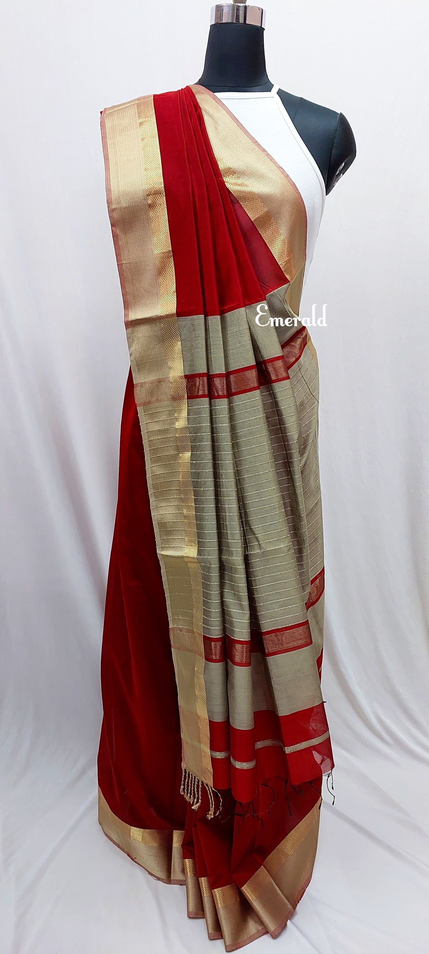 Maheshwari Cotton Silk Saree