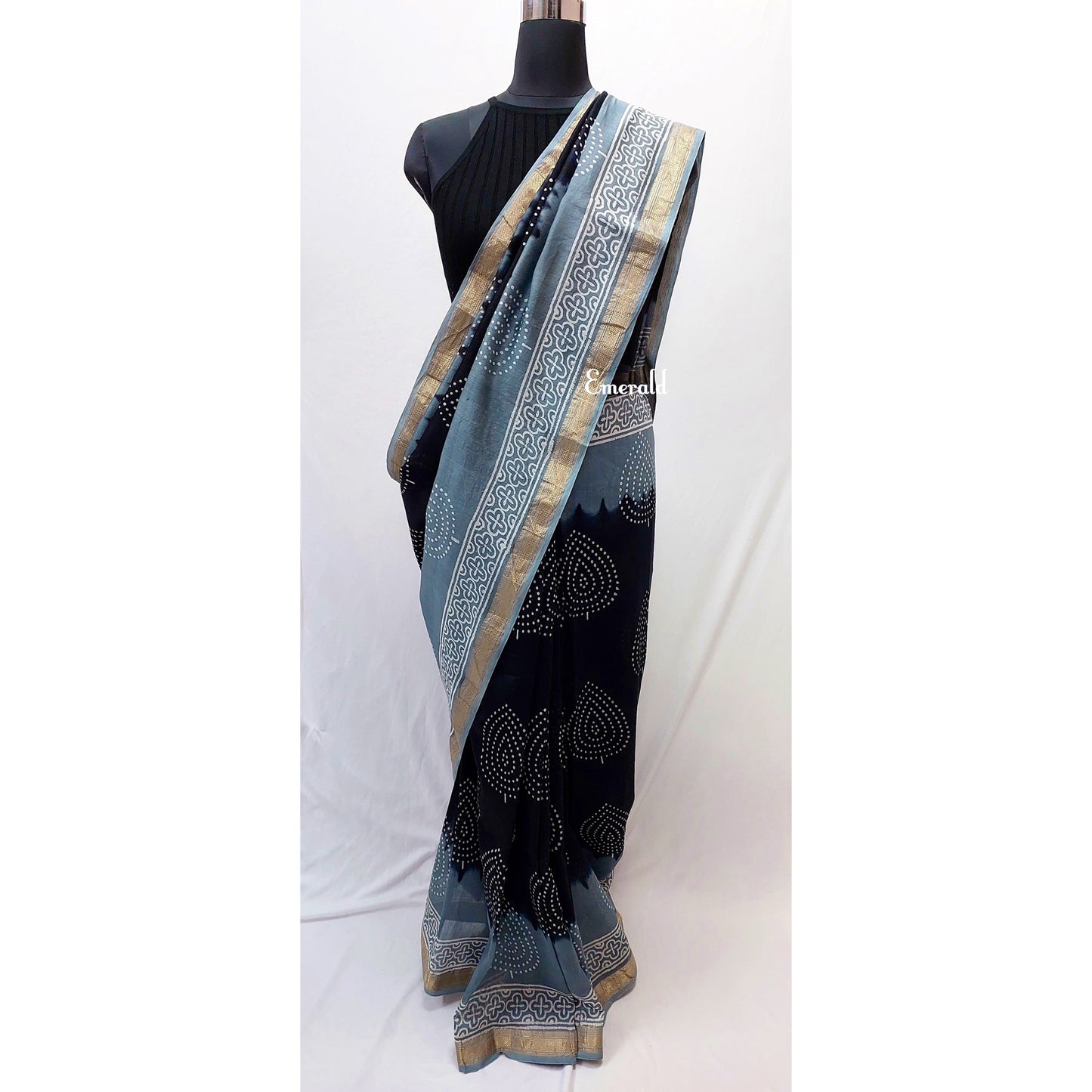 Maheshwari Bagru Saree