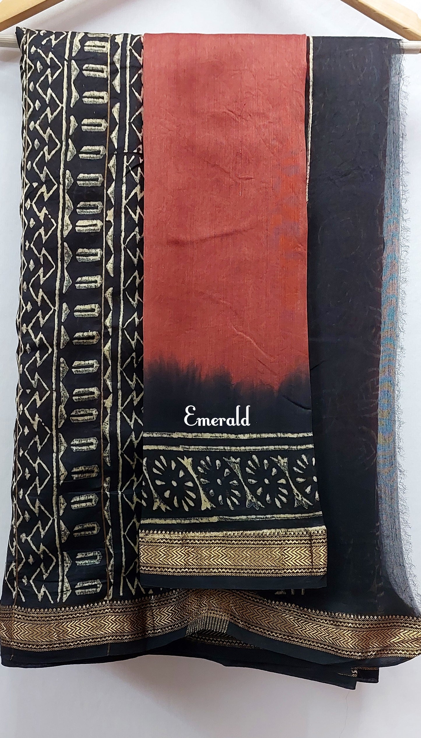 Maheshwari Bagru Saree