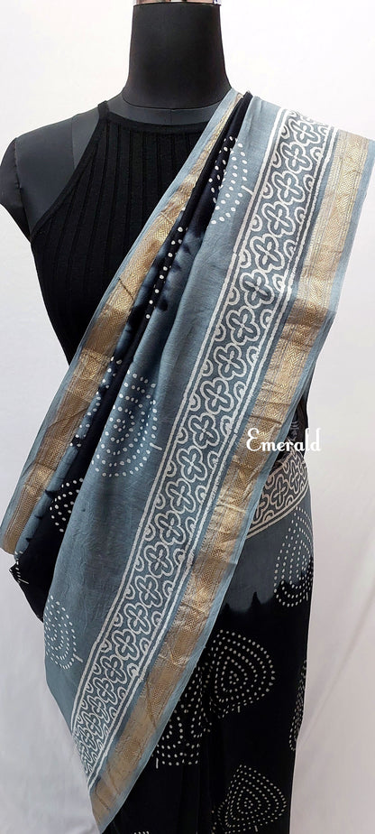 Maheshwari Bagru Saree