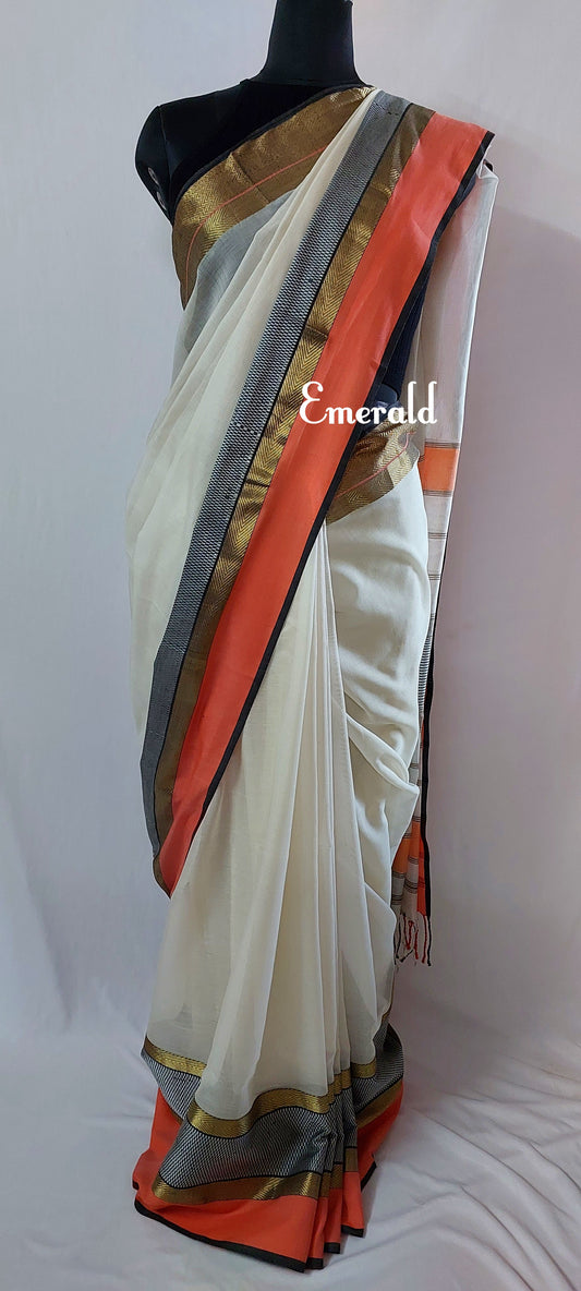 Maheshwari Cotton Saree