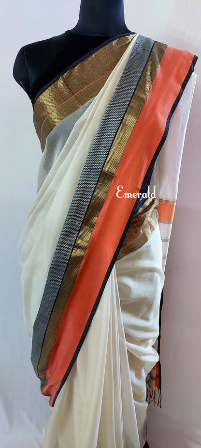 Maheshwari Cotton Saree