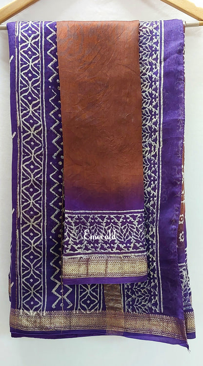 Maheshwari Bagru Saree