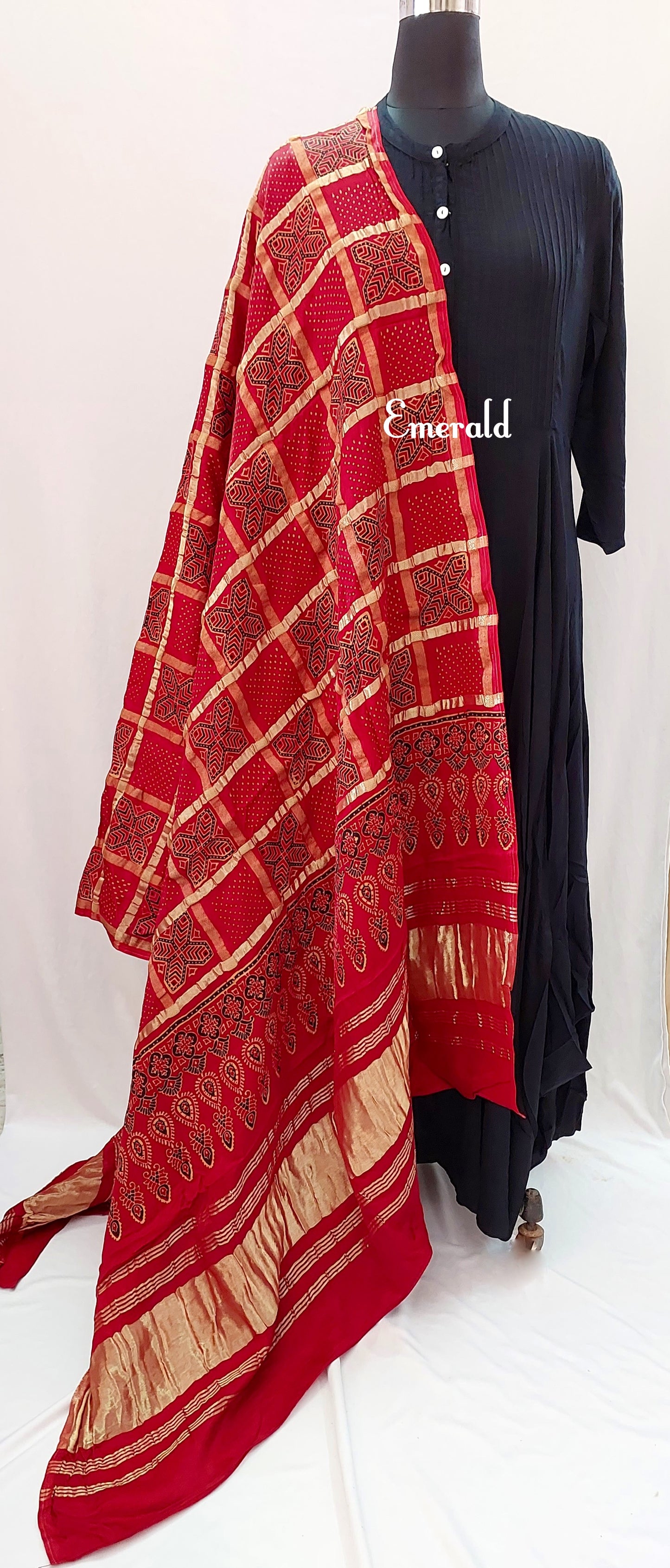 Modal Silk Ajrakh Dupatta