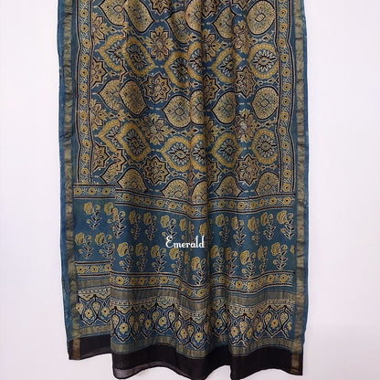 Maheshwari Ajrakh Dupatta