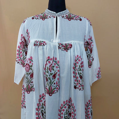 Handprinted Cotton Dress