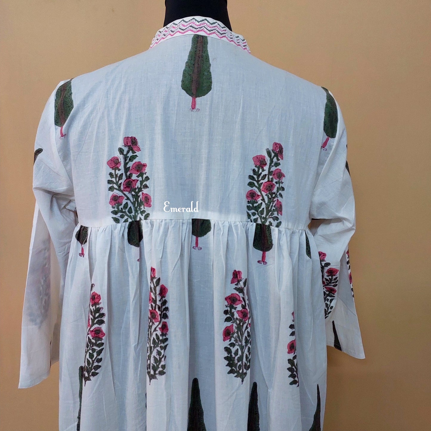 Handprinted Cotton Dress