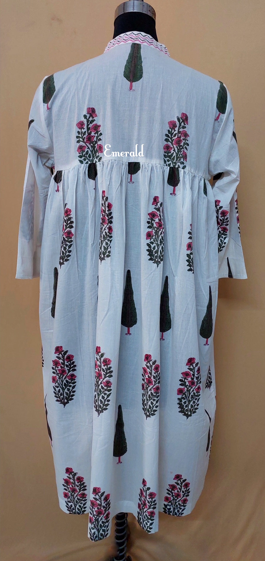 Handprinted Cotton Dress