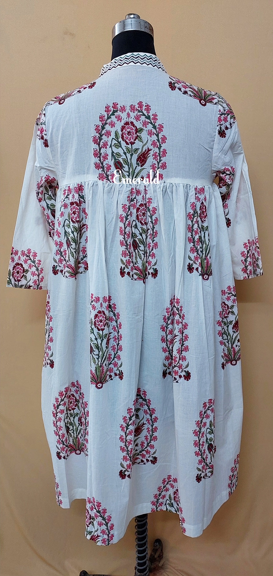 Handprinted Cotton Dress