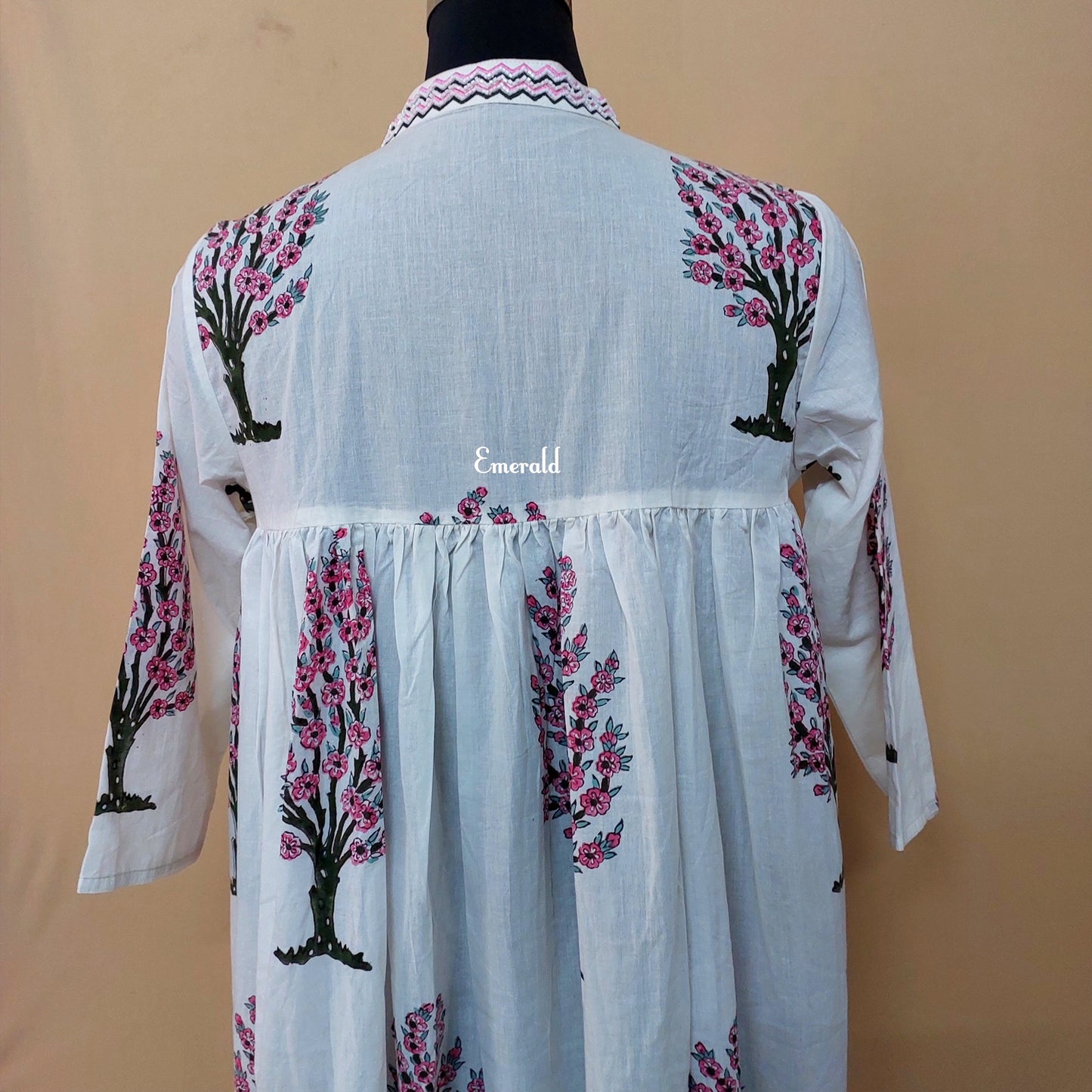 Handprinted Cotton Dress