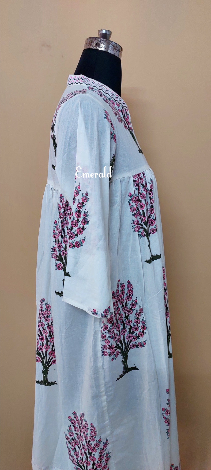 Handprinted Cotton Dress