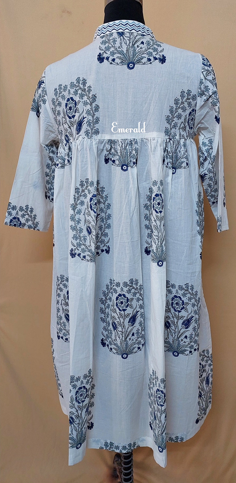 Handprinted Cotton Dress