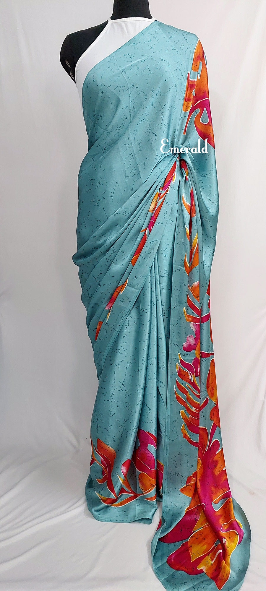 Printed Satin Silk Saree