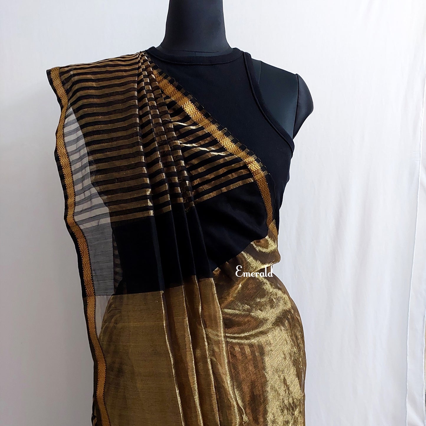 Maheshwari Cotton Silk Striped Saree