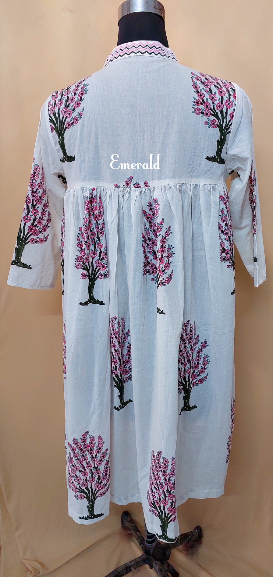 Handprinted Cotton Dress