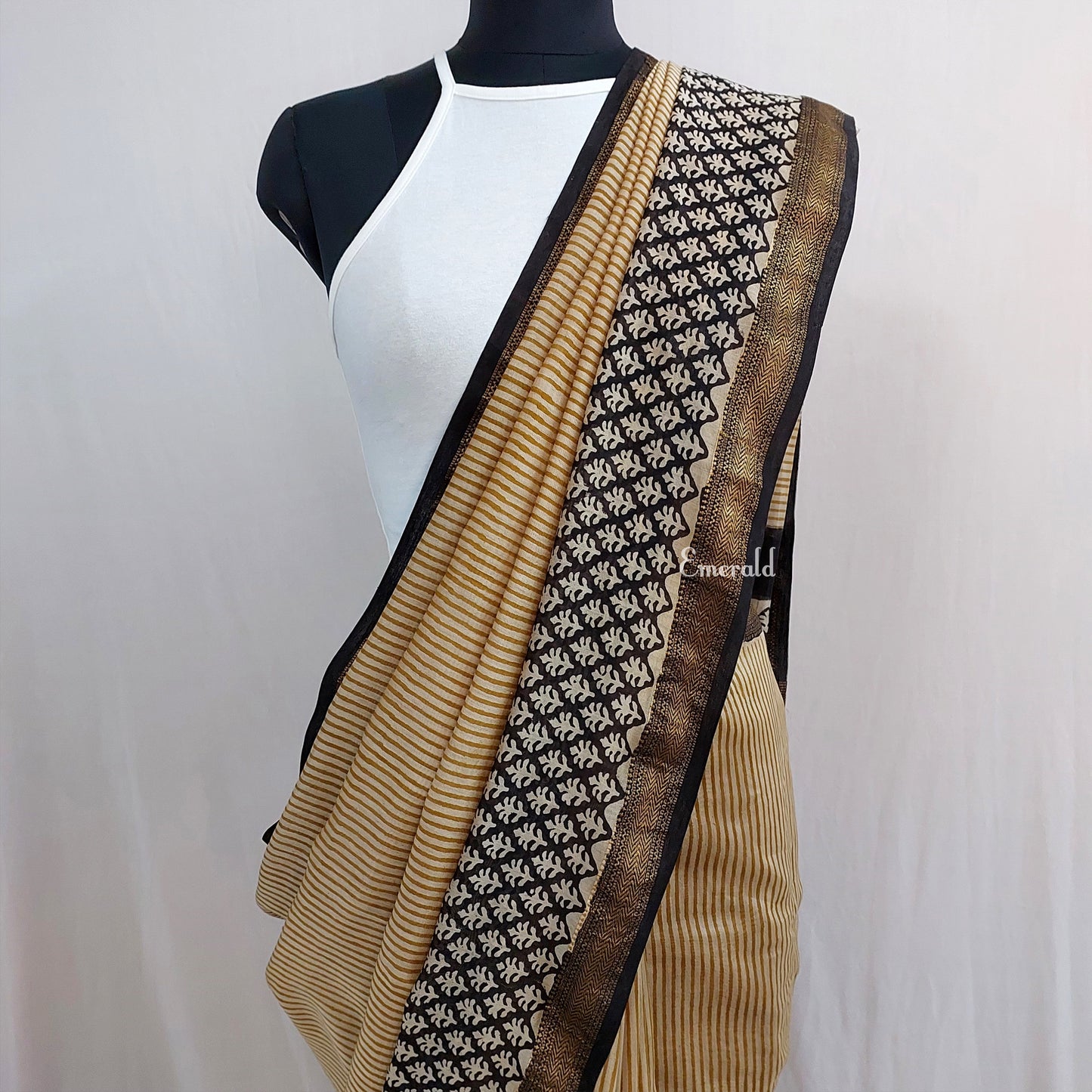 Maheshwari Bagru Saree