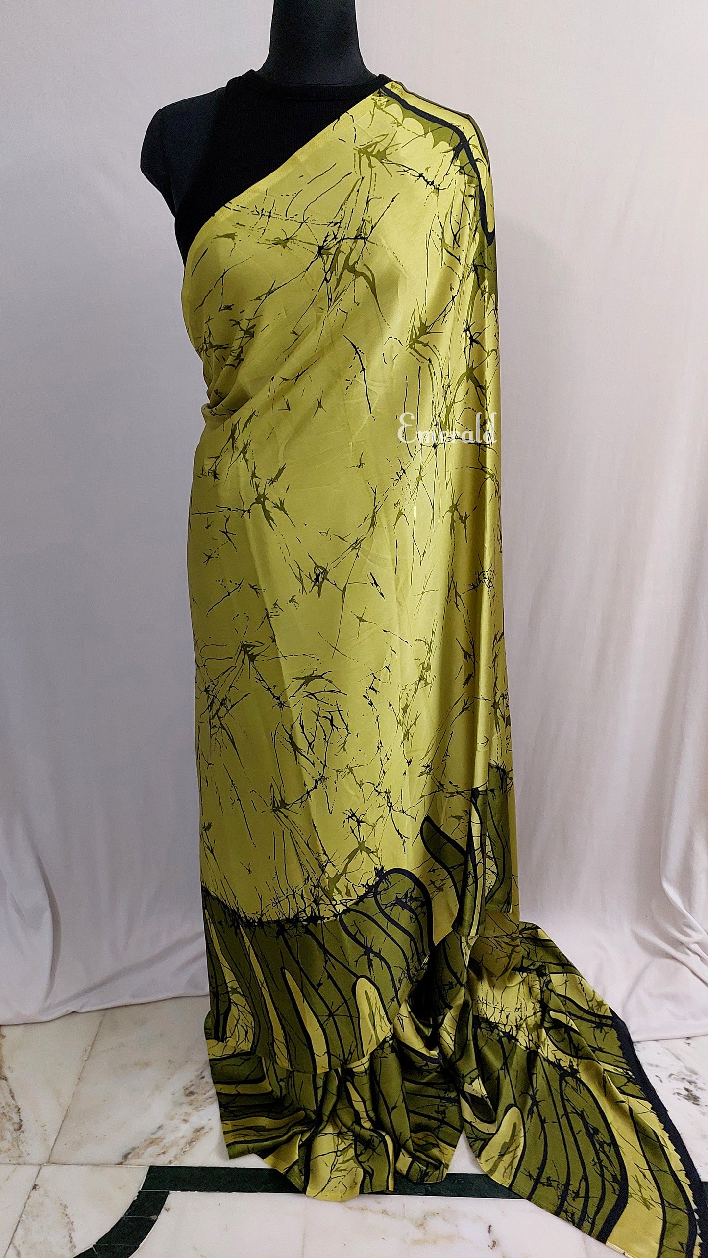 Printed Satin Silk Saree