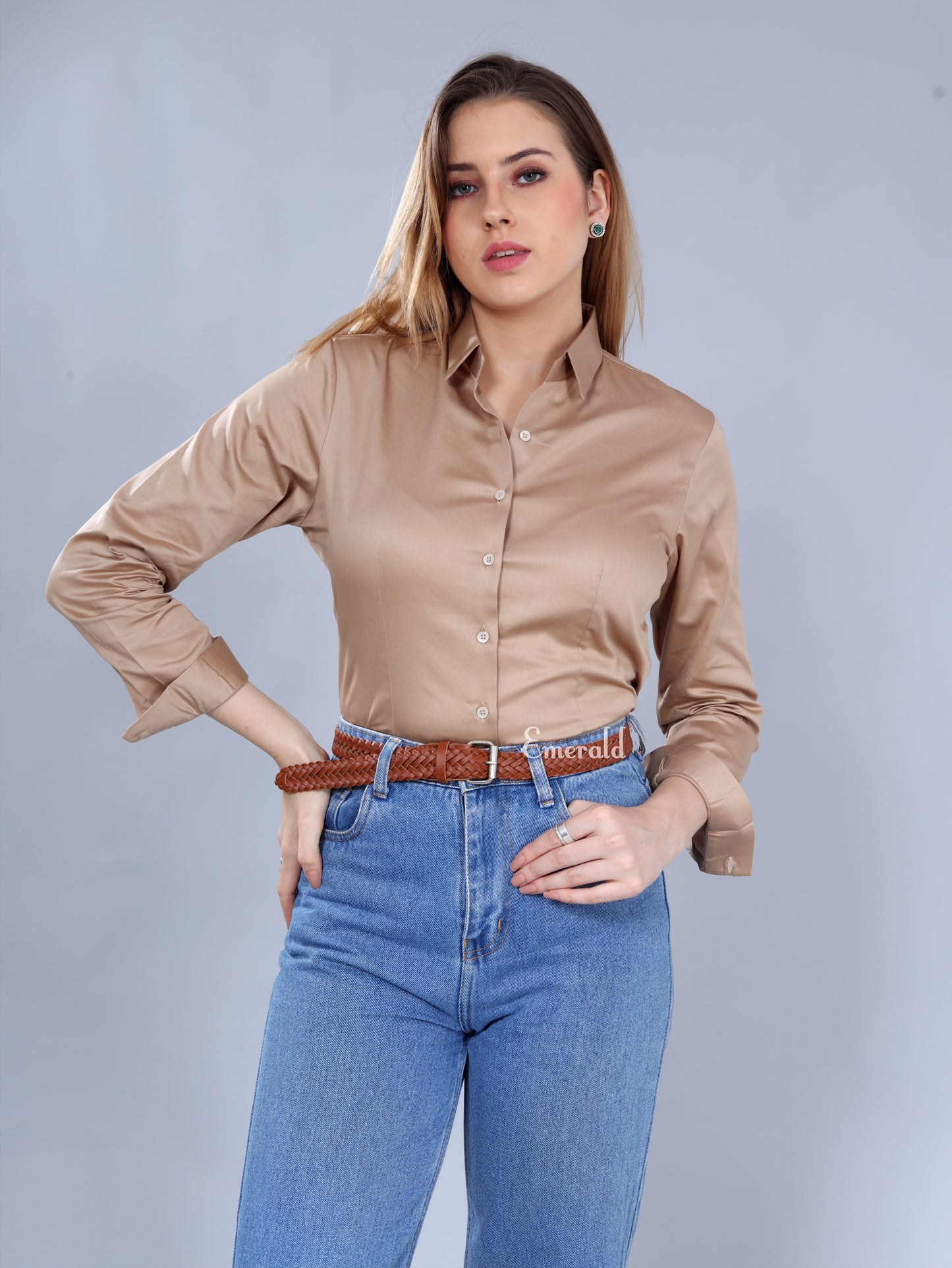 Cotton Formal Shirt For Women