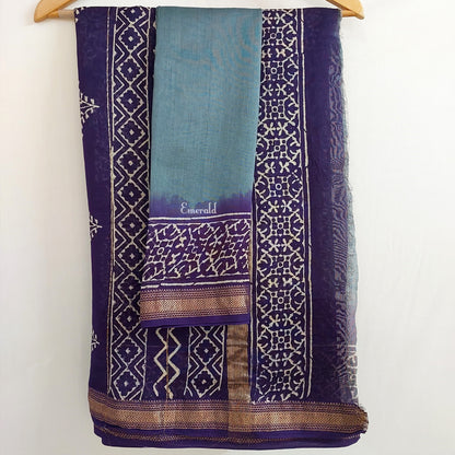 Maheshwari Bagru Saree