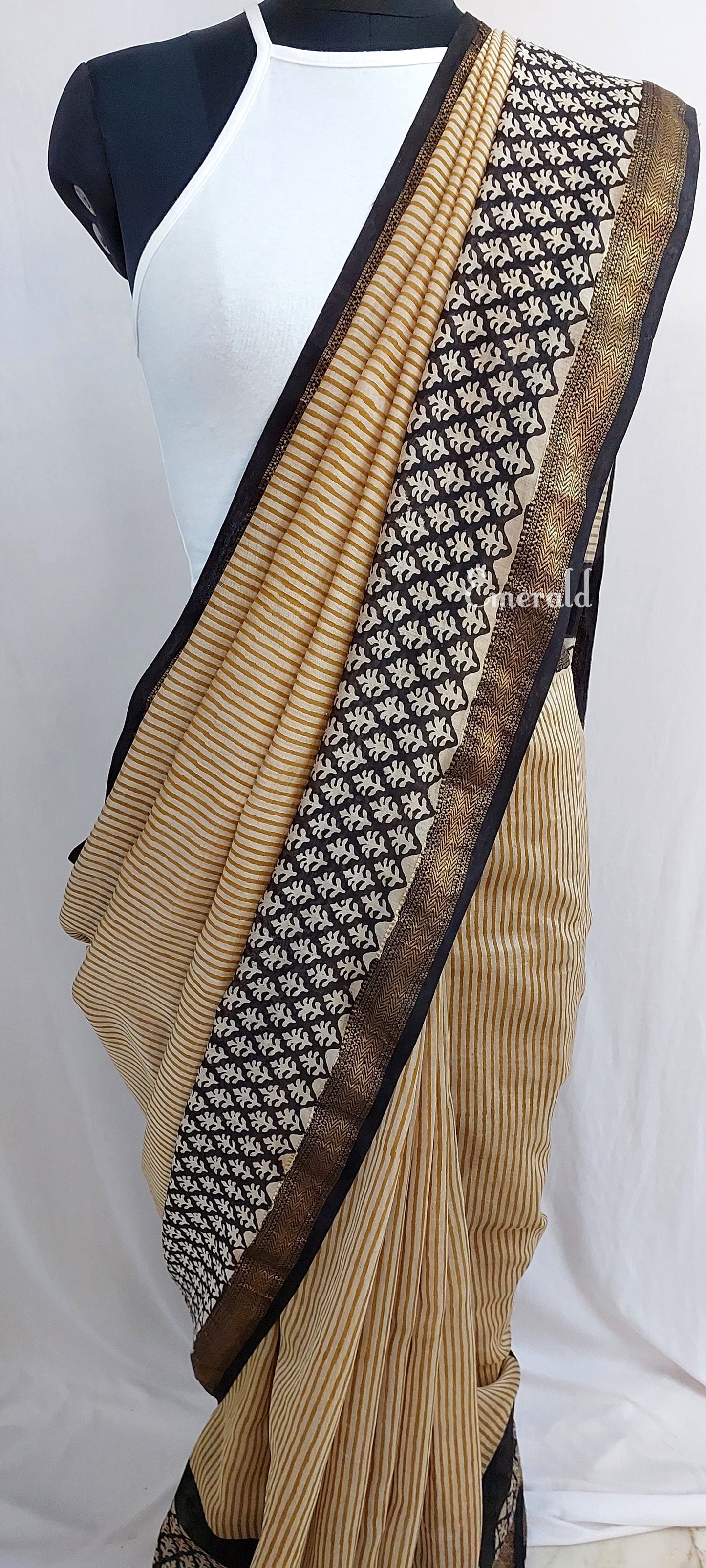 Maheshwari Bagru Saree