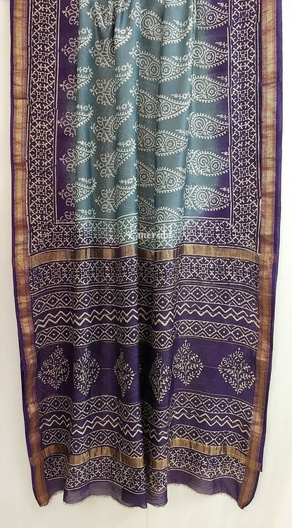 Maheshwari Bagru Saree