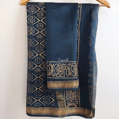 Maheshwari Bagru Saree