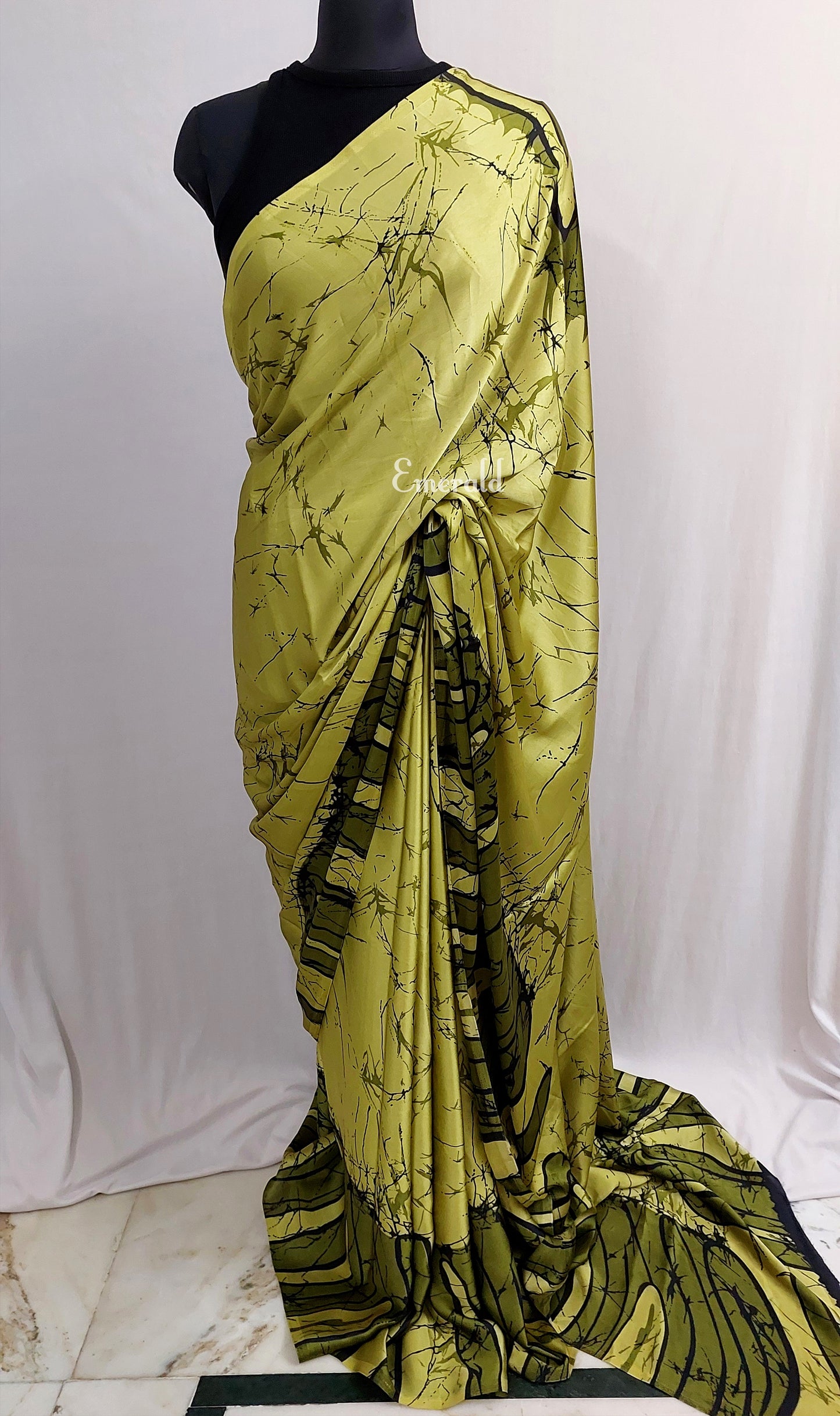 Printed Satin Silk Saree