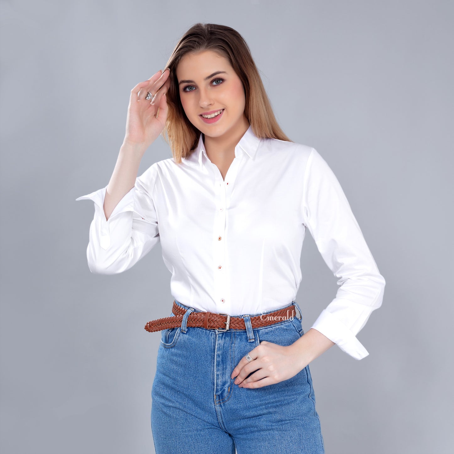 Cotton Formal Shirt For Women