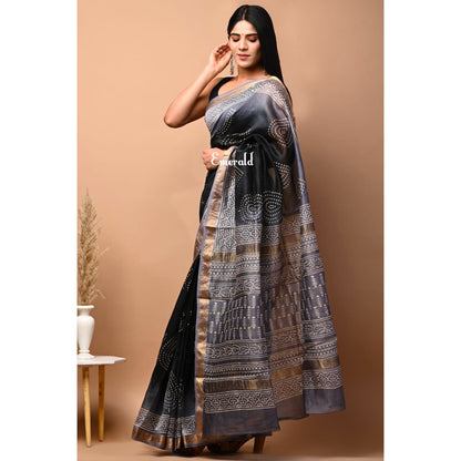 Maheshwari Bagru Saree