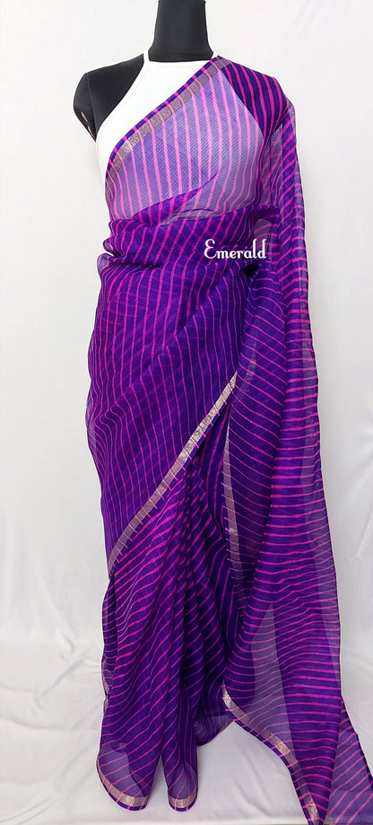 Kota Silk Leheriya Saree