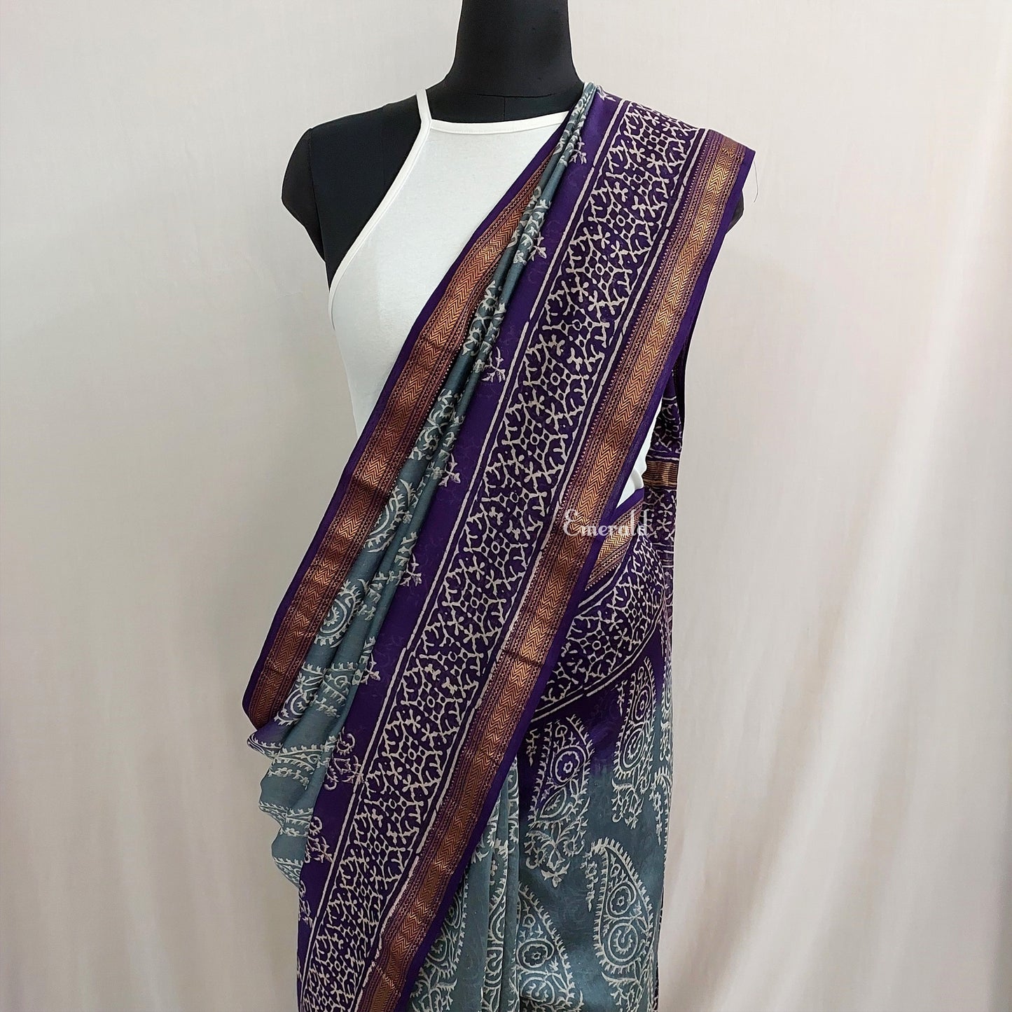 Maheshwari Bagru Saree